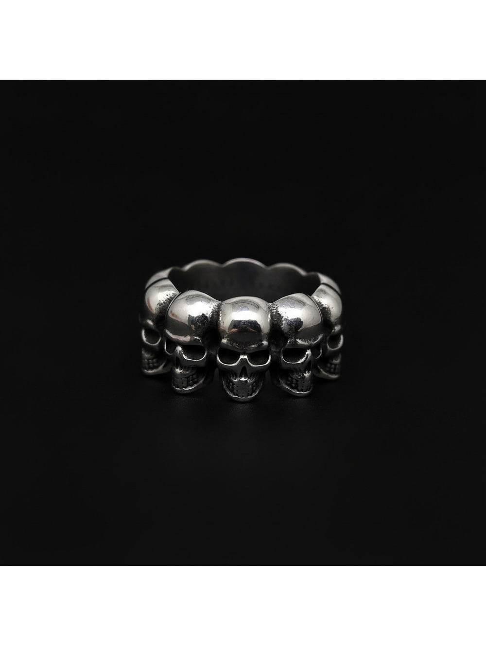 Full Skulls Stainless Steel Ring Size 12